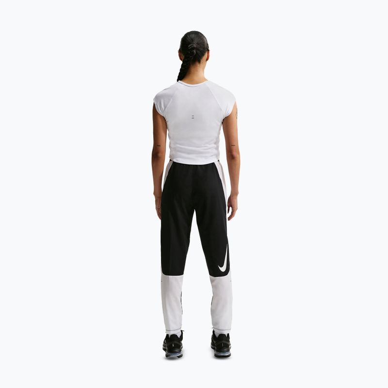 Pantaloni de alergare pentru femei Nike Tempo Swoosh Dri-Fit Mid-Rise 7/8 black/white 3