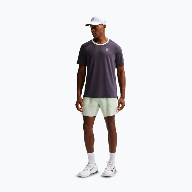Pantaloni scurți de tenis pentru bărbați Nike Court Dri-Fit Advantage 6" Volt Tint/Black 3