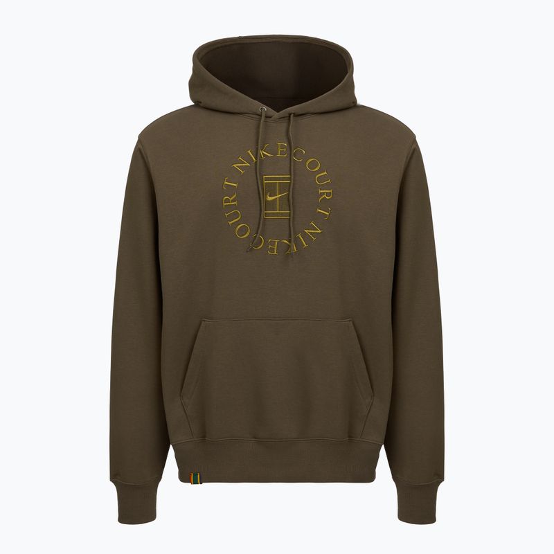 Bluză de tenis pentru bărbați Nike Court Dri-Fit Heritage French Terry Hoodie dark hazel/saffron quartz 4