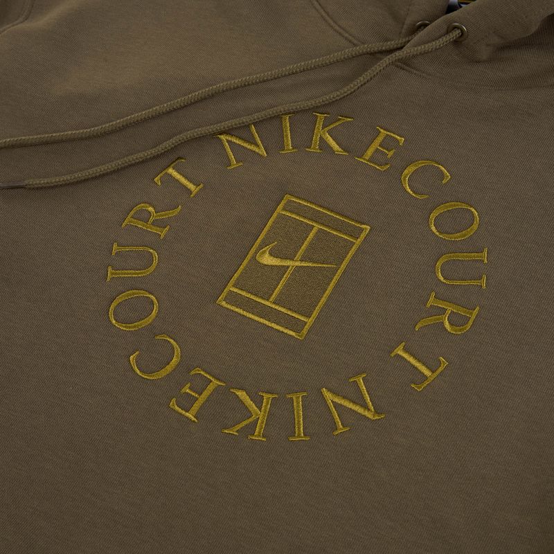 Bluză de tenis pentru bărbați Nike Court Dri-Fit Heritage French Terry Hoodie dark hazel/saffron quartz 7