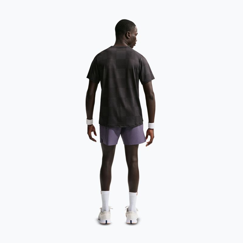 Pantaloni scurți de tenis pentru bărbați Nike Court Advantage Dri-Fit 6" dark raisin/white 3