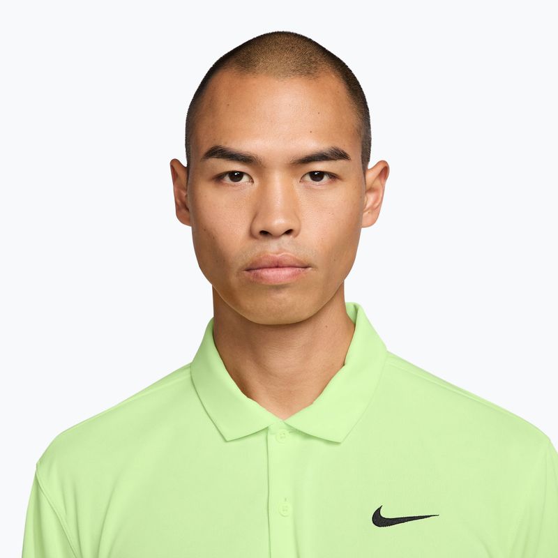 Tricou de tenis pentru bărbați Nike Court Dri-Fit Polo Solid light liquid lime/black 3