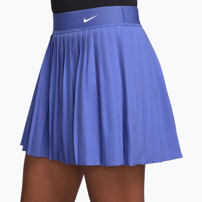 Fustă de tenis Nike Victory Dri-Fit High-Waisted Pleated sapphire/white 3