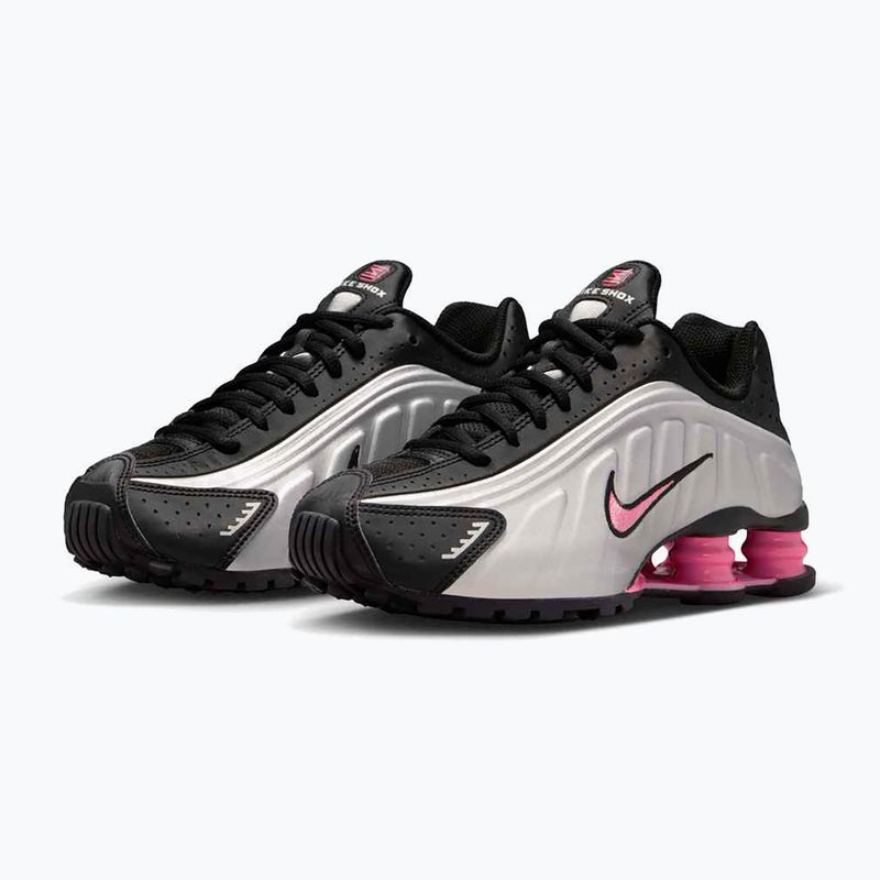 Încălțăminte Nike Shox R4 black/pinksicle/metallic silver 12