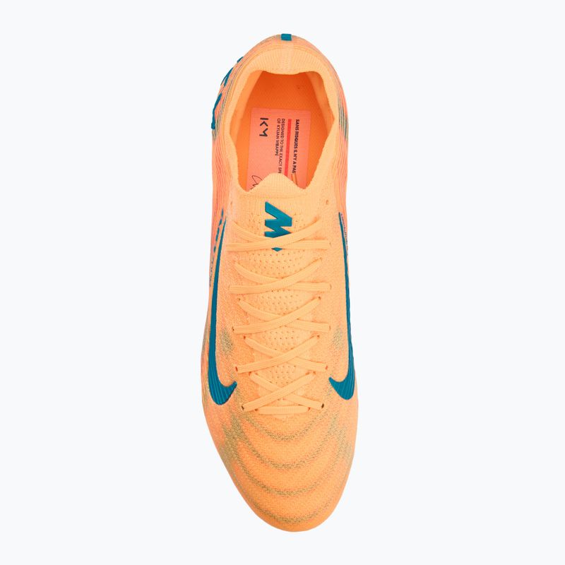 Încălțăminte de fotbal pentru bărbați Nike Zoom Vapor 16 Elite Kylian Mbappe AG-Pro melon tint/igloo/neo turquoise 5