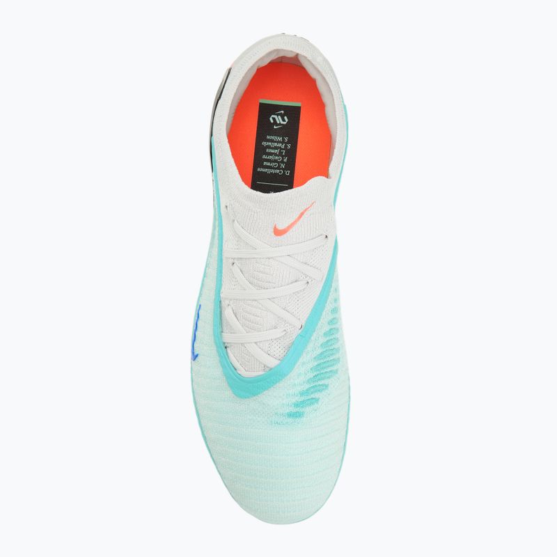 Încălțăminte de fotbal pentru bărbați Nike United Phantom 6 Low Elite FG pistachio frost/hyper orange 5