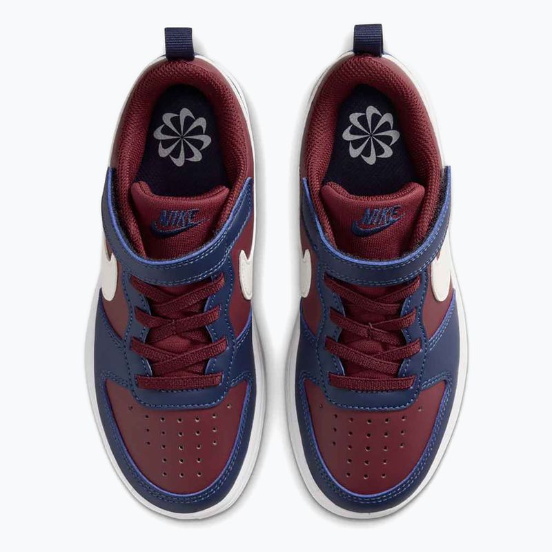 Încălțăminte pentru copii Nike Court Borough Low Recraft  dark team red/soft pearl/midnight navy 10