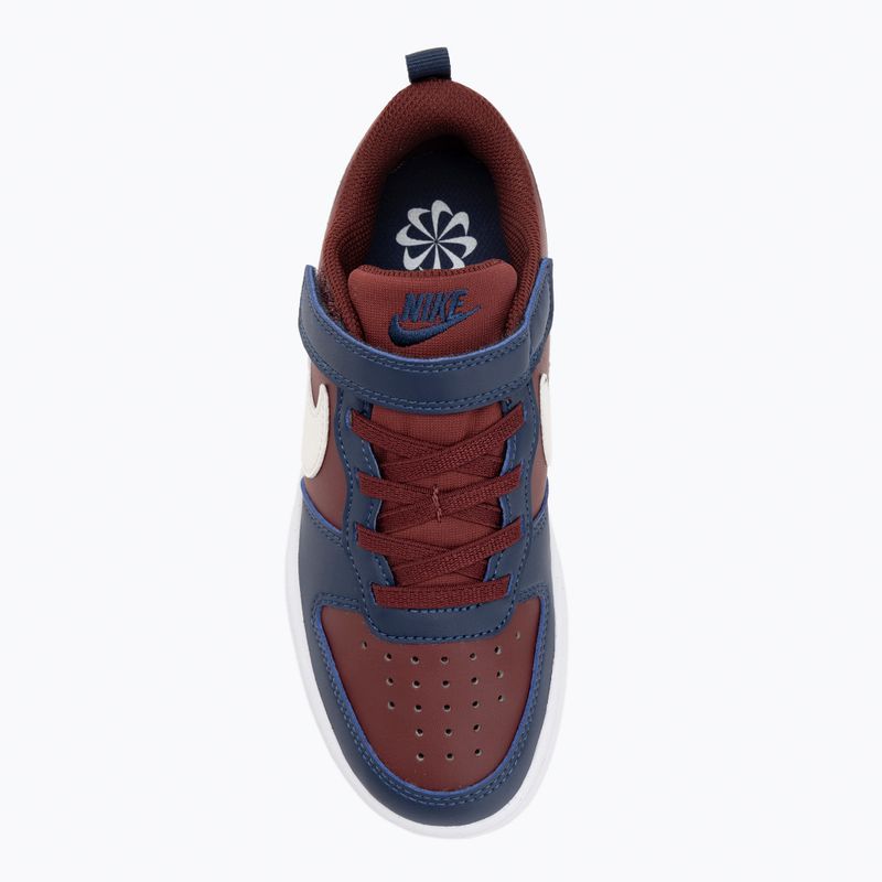 Încălțăminte pentru copii Nike Court Borough Low Recraft  dark team red/soft pearl/midnight navy 5