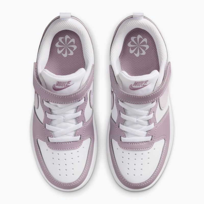 Încălțăminte pentru copii Nike Court Borough Low Recraft white/plum fog/white/venice 4