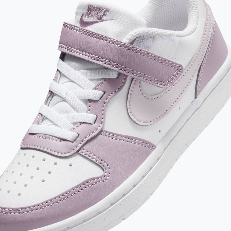 Încălțăminte pentru copii Nike Court Borough Low Recraft white/plum fog/white/venice 5