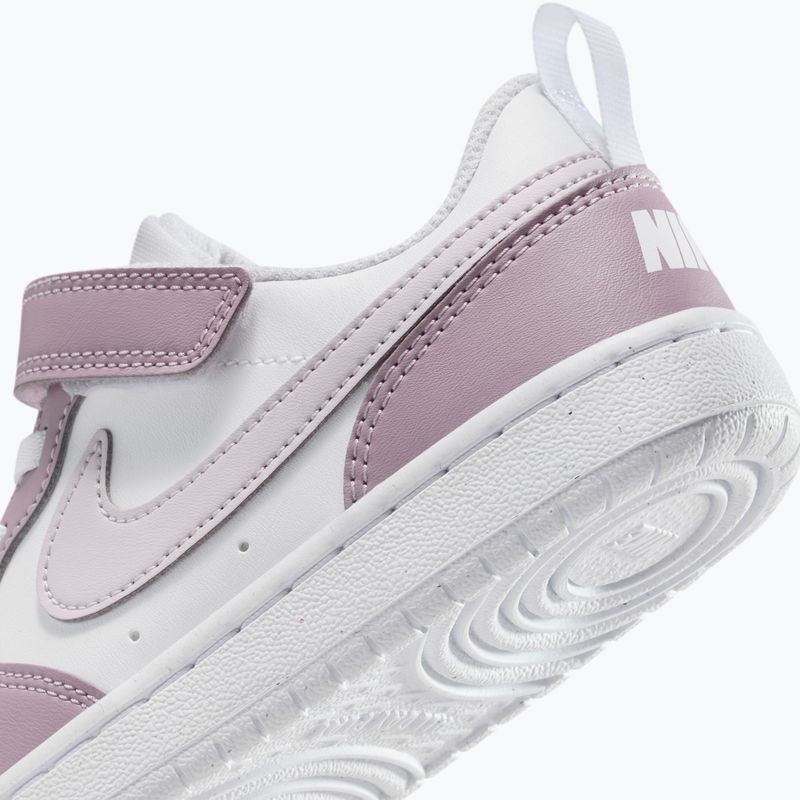 Încălțăminte pentru copii Nike Court Borough Low Recraft white/plum fog/white/venice 6