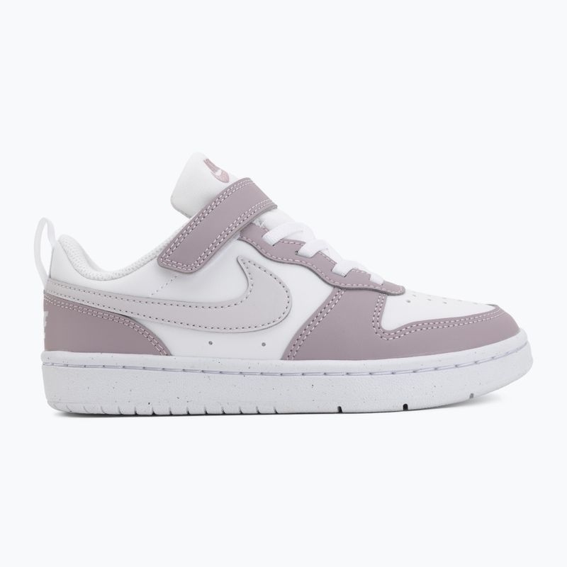 Încălțăminte pentru copii Nike Court Borough Low Recraft white/plum fog/white/venice 2