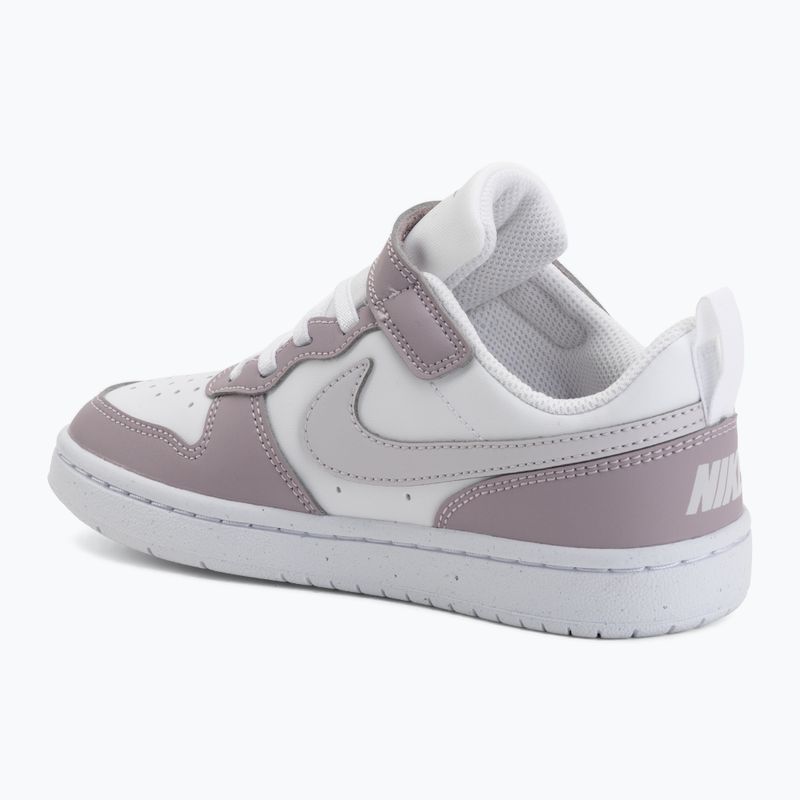 Încălțăminte pentru copii Nike Court Borough Low Recraft white/plum fog/white/venice 3