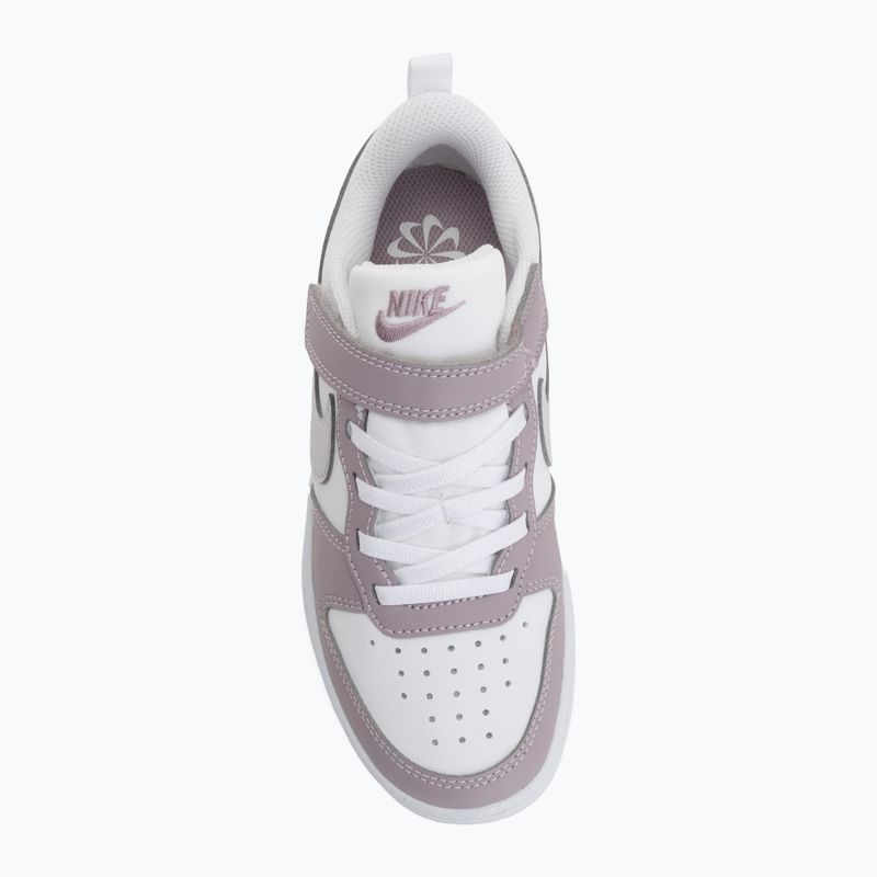 Încălțăminte pentru copii Nike Court Borough Low Recraft white/plum fog/white/venice 5