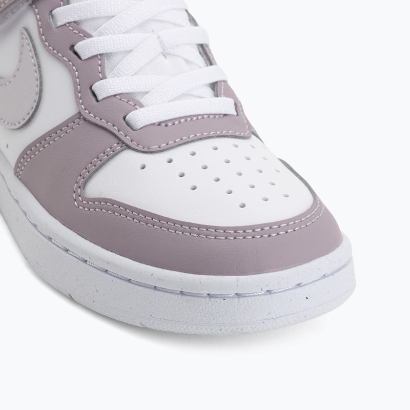 Încălțăminte pentru copii Nike Court Borough Low Recraft white/plum fog/white/venice 7
