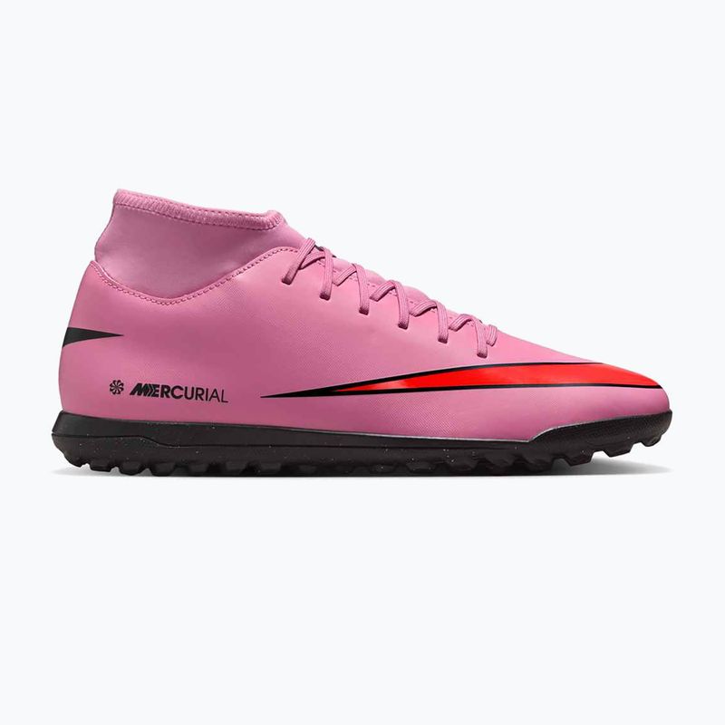 Încălțăminte de fotbal pentru bărbați Nike Mercurial Superfly 10 Club TF magic flamingo/black/total crimson