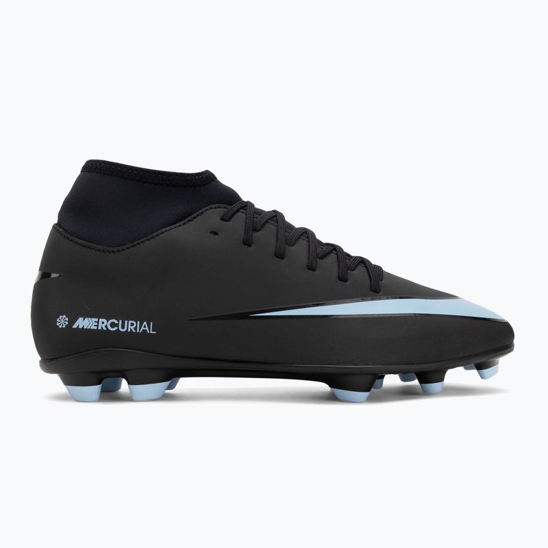 Încălțăminte de fotbal pentru bărbați Nike Mercurial Superfly 10 Club FG/MG black/ice blue 2