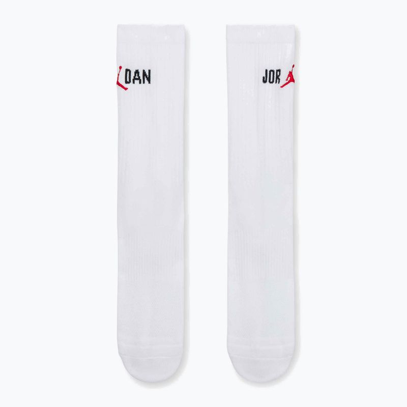 Șosete  Jordan Everyday Crew 1 pair white/black/university red 2