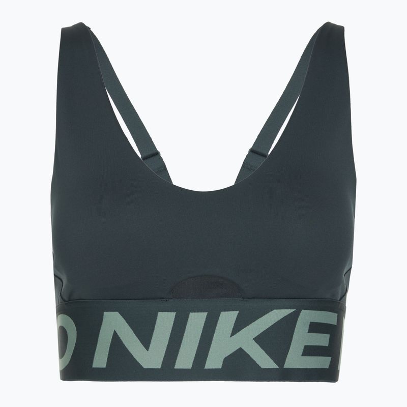 Sutien de antrenament Nike Pro Indy Plunge seaweed/clay green/white 6