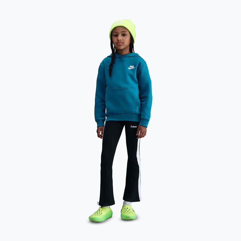 Bluză pentru copii Nike Sportswear Club Fleece Green Abyss/White 3