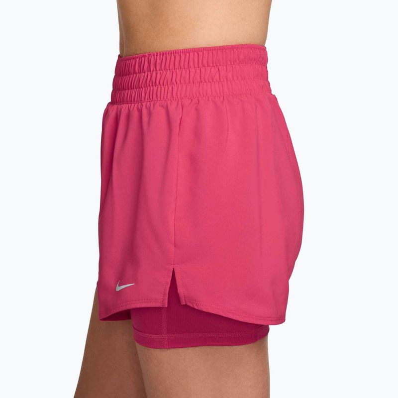 Pantaloni scurți pentru femei Nike One Dri-Fit High-Waisted 3" 2In1 Rush Pink 4