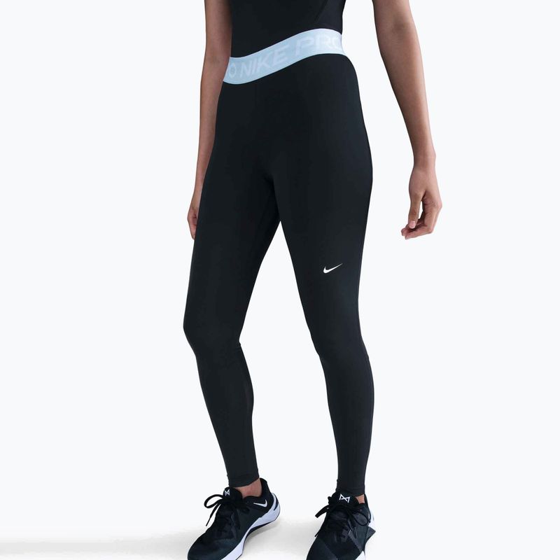 Colanți pentru femei Nike Pro 365 Tight black/celestine blue/white