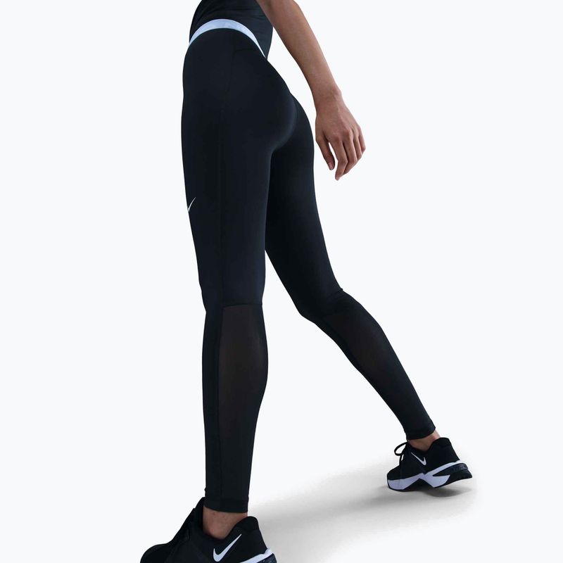 Colanți pentru femei Nike Pro 365 Tight black/celestine blue/white 4