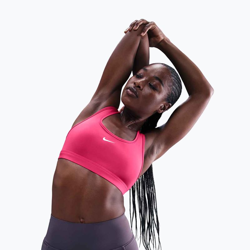 Sutien de antrenament Nike Swoosh Light Support rush pink/white 5