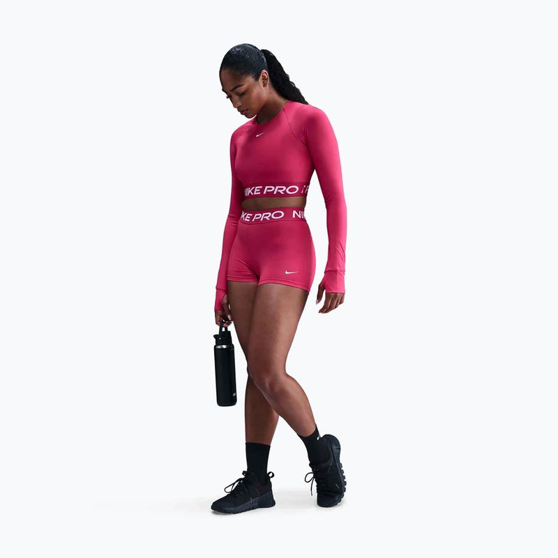 Șort damă Nike Pro 365 3" Rush Pink/White 2