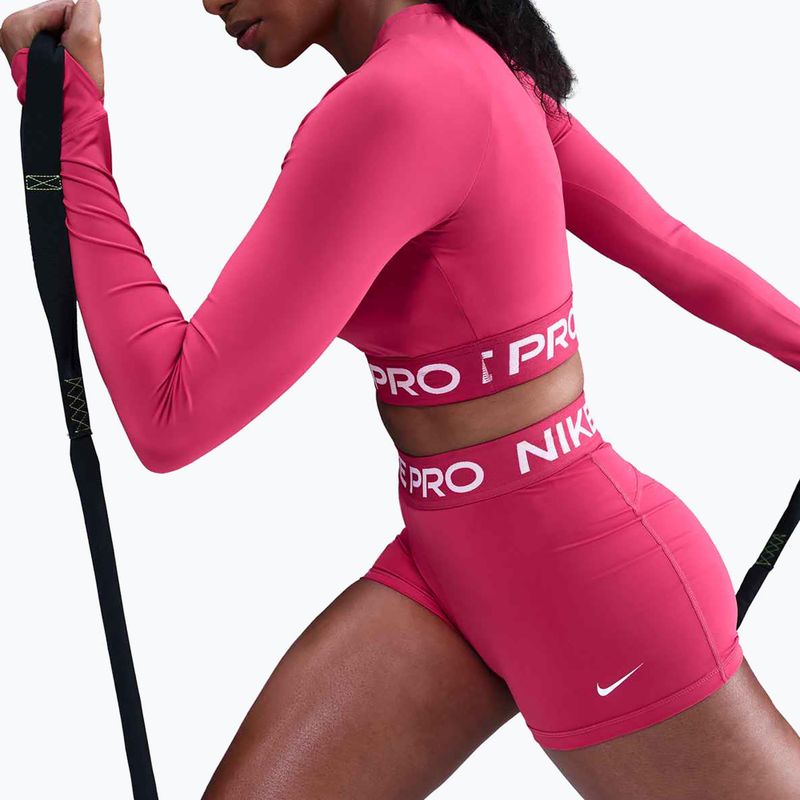 Șort damă Nike Pro 365 3" Rush Pink/White 5