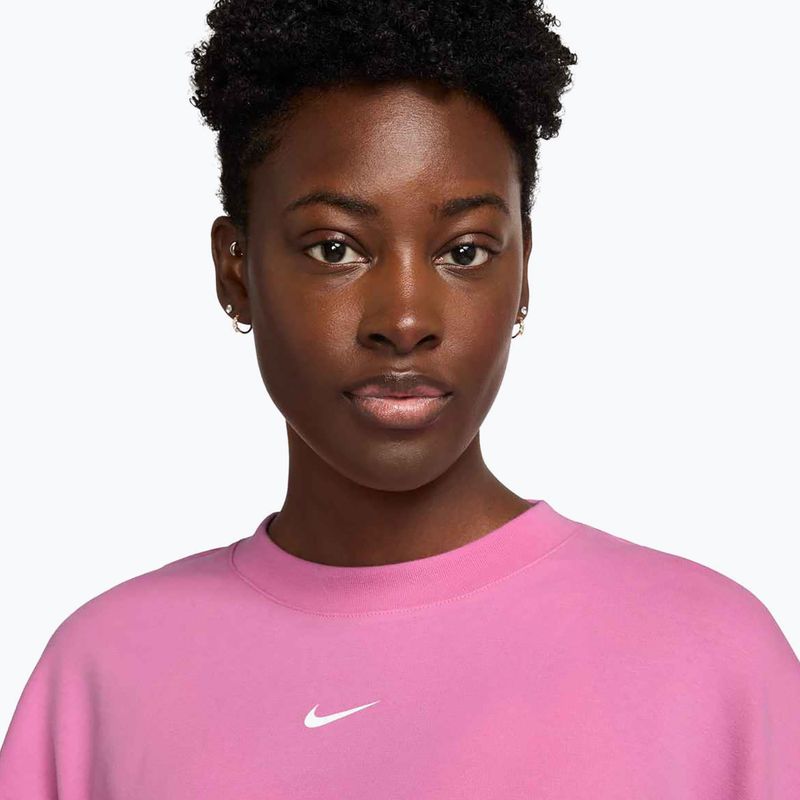 Bluză de antrenament pentru femei Nike Pro Dri-Fit Loose Crew-Neck playful pink/pink foam/white 3