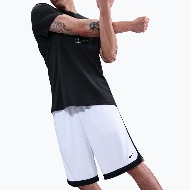 Pantaloni scurți de baschet pentru bărbați Nike DNA Academy Dri-FIT 11" white/black/black 5