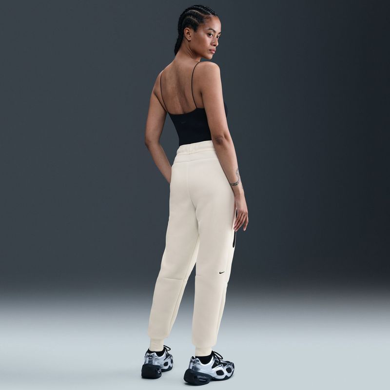 Pantaloni pentru femei Nike Sportswear Tech Fleece Mid-Rise sail/black 8