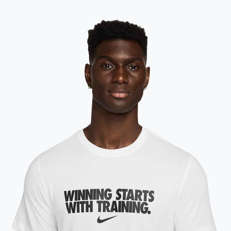 Tricou pentru bărbați Nike Dri-Fit Winning white/black 3