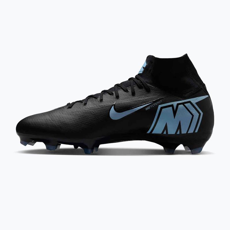 Încălțăminte de fotbal pentru bărbați Nike Mercurial Superfly 10 Pro FG black/ice blue 2