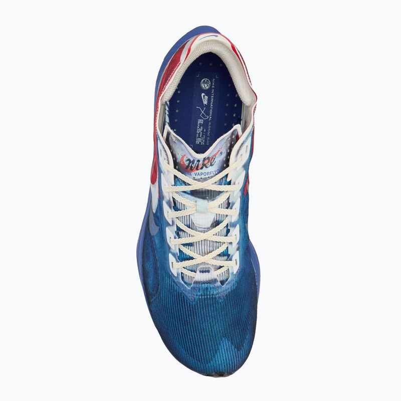 Încălțăminte de alergare pentru bărbați Nike Vaporfly 4 multi-color/mountain blue/fire red/clear 5