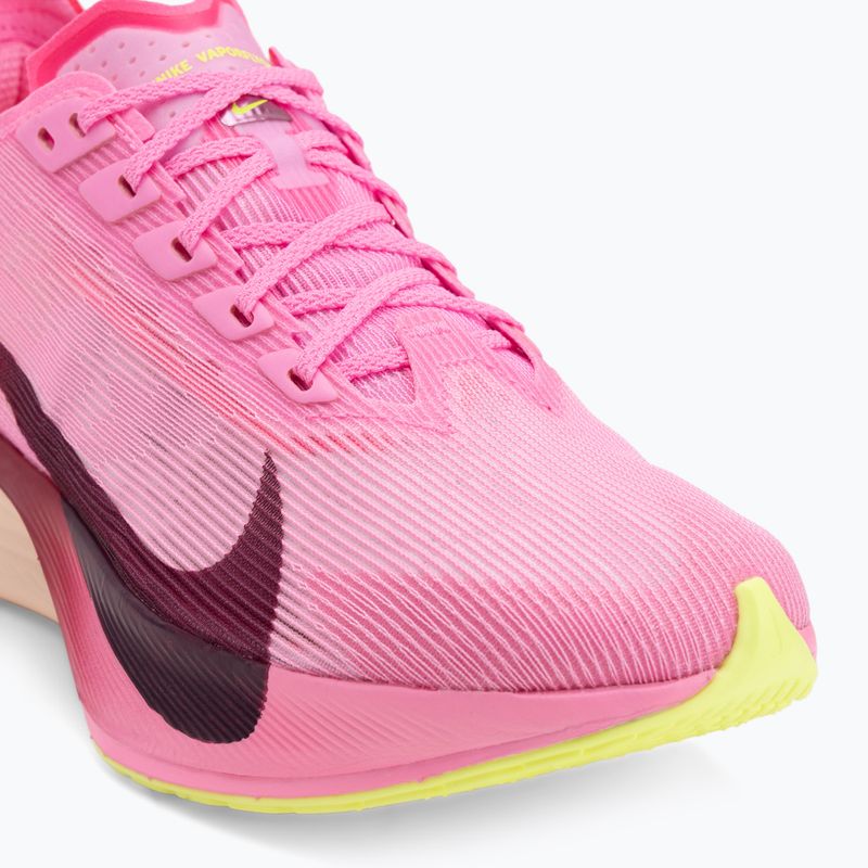 Încălțăminte de alergare pentru femei Nike Vaporfly 4 Pink Spell/Hyper Pink/Volt Ice/Bordeaux 7