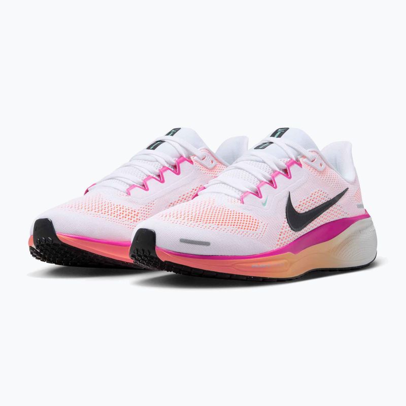 Pantofi de alergare pentru femei Nike Pegasus 41 White/Fire Pink/Orange Pulse/Black 3