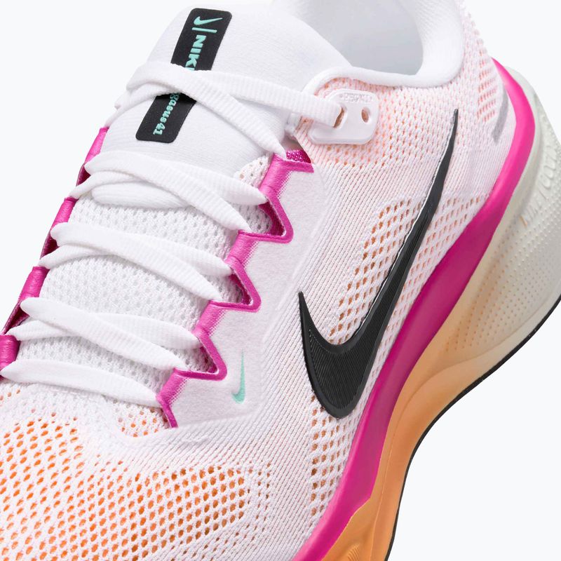 Pantofi de alergare pentru femei Nike Pegasus 41 White/Fire Pink/Orange Pulse/Black 8
