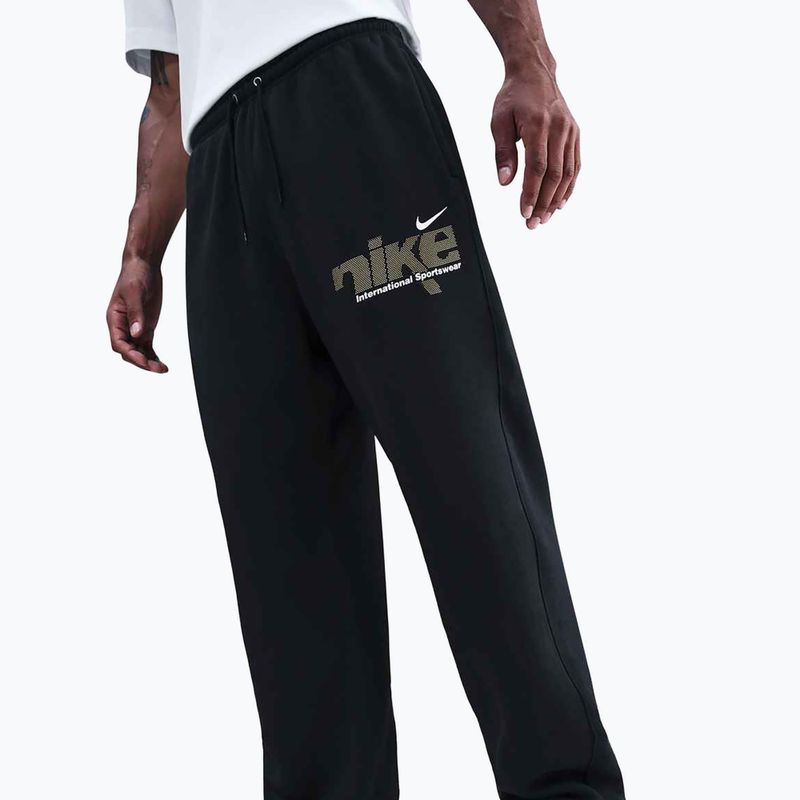 Pantaloni pentru bărbați Nike Sportswear Club Bungee black/metallic gold 3