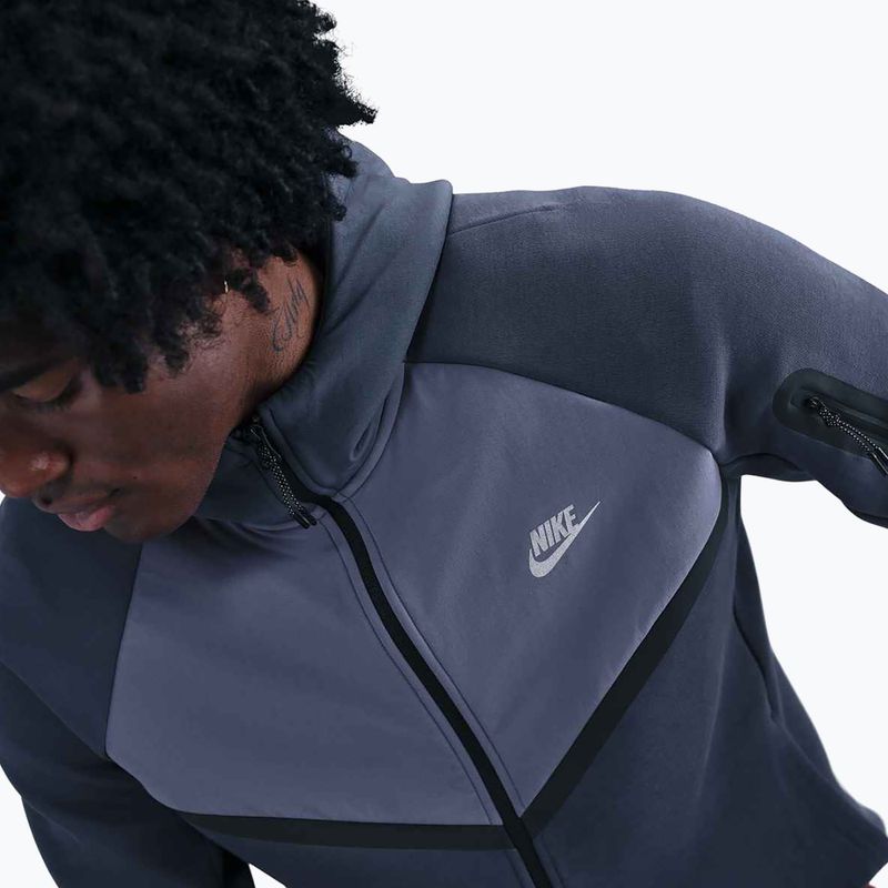 Bluză pentru bărbați Nike Tech Windrunner Full-Zip thunder blue/metallic silver 5