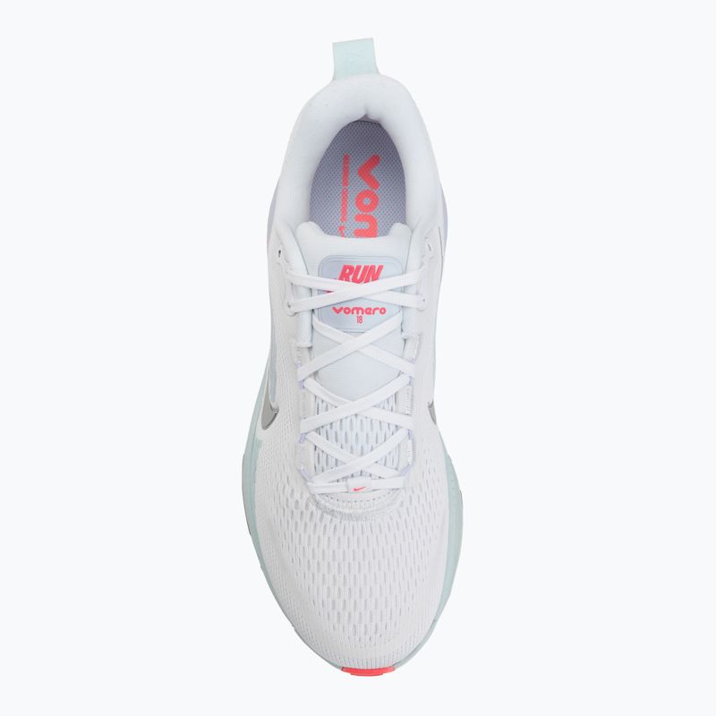 Încălțăminte de alergare pentru femei  Nike Vomero 18 white/glacier blue/metallic silver 5