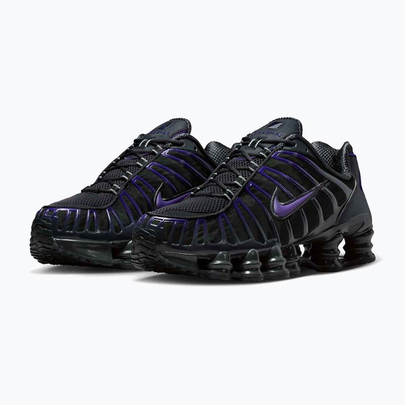 Încălțăminte bărbătească Nike Shox TL dark smoke grey/court purple 4