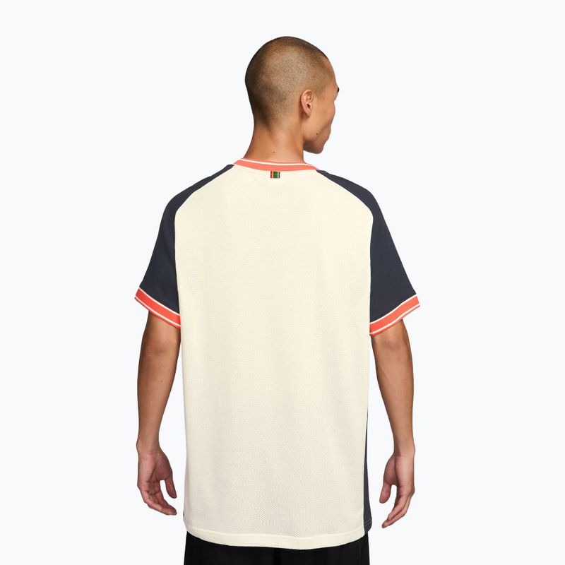 Tricou de tenis pentru bărbați Nike Court Heritage sail/dark obsidian 2