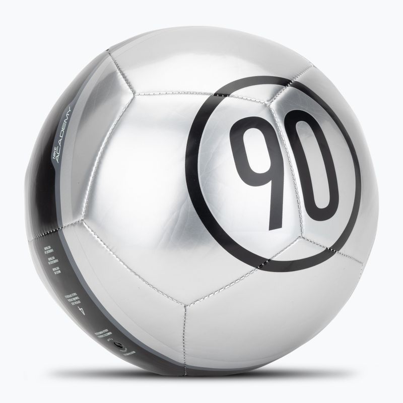 Minge de fotbal Nike Academy T90 Metallic '26 metallic silver/black/black mărimea 4 2