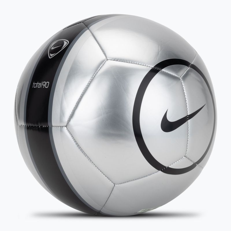 Minge de fotbal Nike Academy T90 Metallic '26 metallic silver/black/black mărimea 5 2