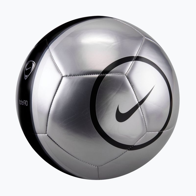 Minge de fotbal Nike Academy T90 Metallic '26 metallic silver/black/black mărimea 5 2