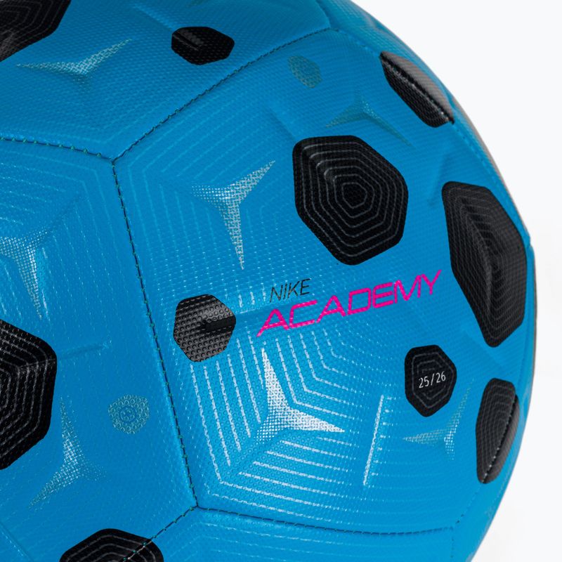 Minge de fotbal Nike Academy blue glow/black/pink blast mărimea 5 3