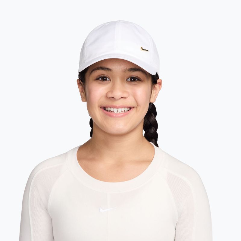 Șapcă pentru copii Nike Dri-FIT Club white/flt gold 4