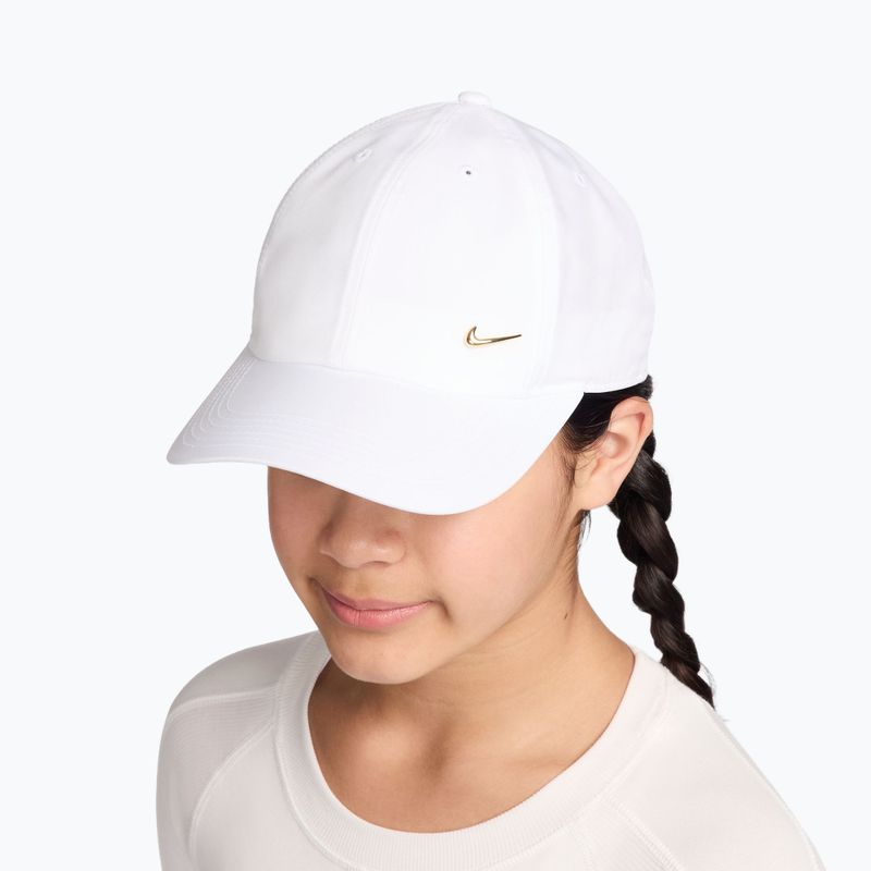 Șapcă pentru copii Nike Dri-FIT Club white/flt gold 6